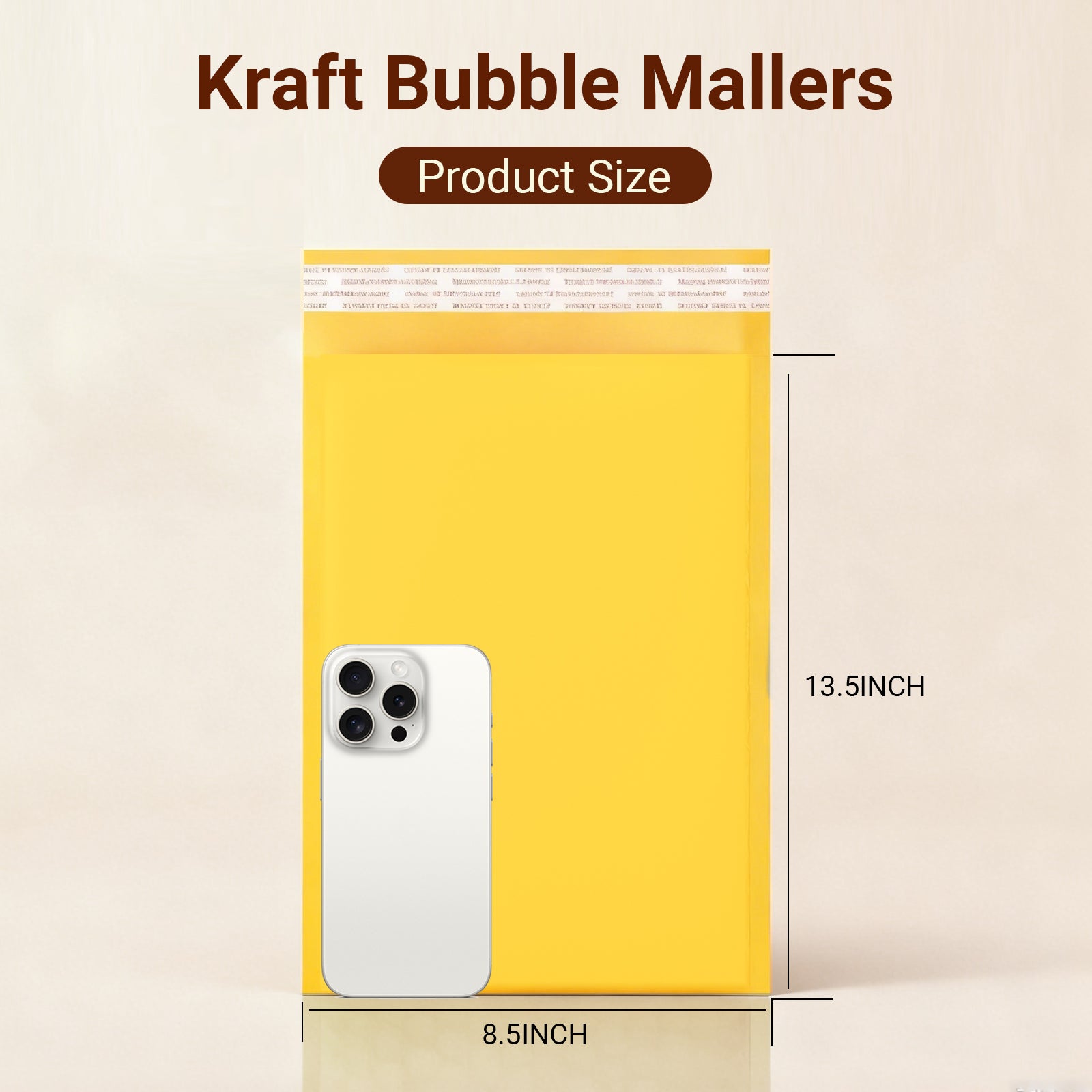 LULUPACK Kraft Bubble Mailers 4 x 7 Inch