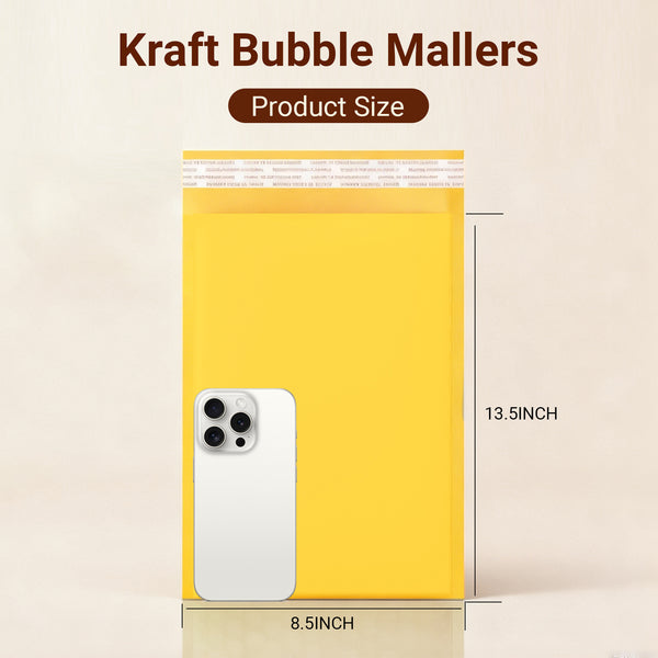 LULUPACK Kraft Bubble Mailers 6 x 9 Inch