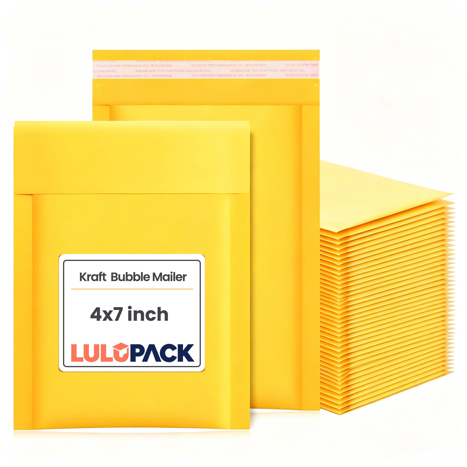 #000 Kraft Bubble Mailers 4 x 7 Inch Main image