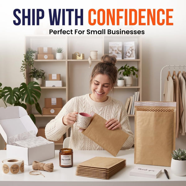 Honeycomb Kraft Paper Padded Mailer