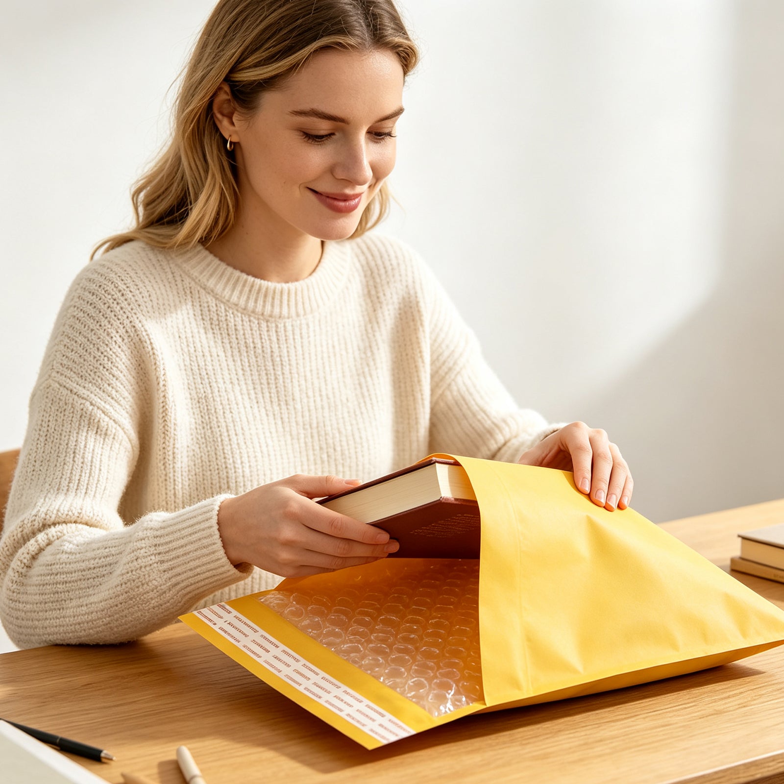 LULUPACK Kraft Bubble Mailers 4 x 7 Inch