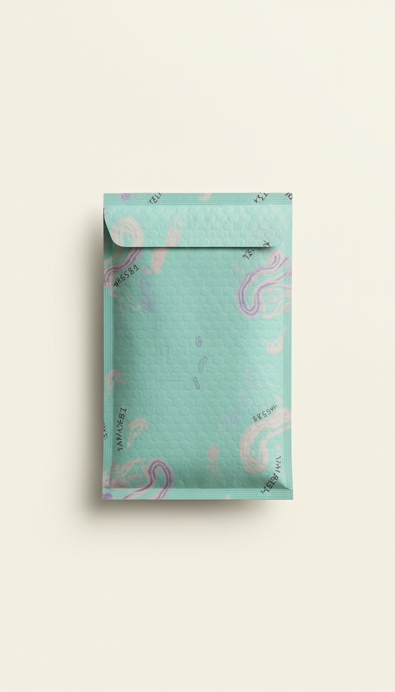 Aqua Jade patterned mailer