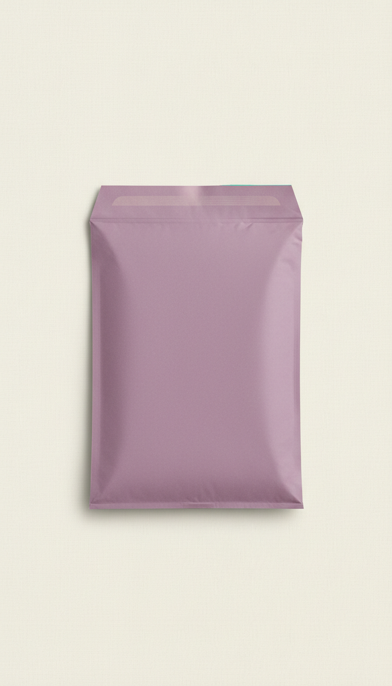 Lavender Plum glossy bubble mailer